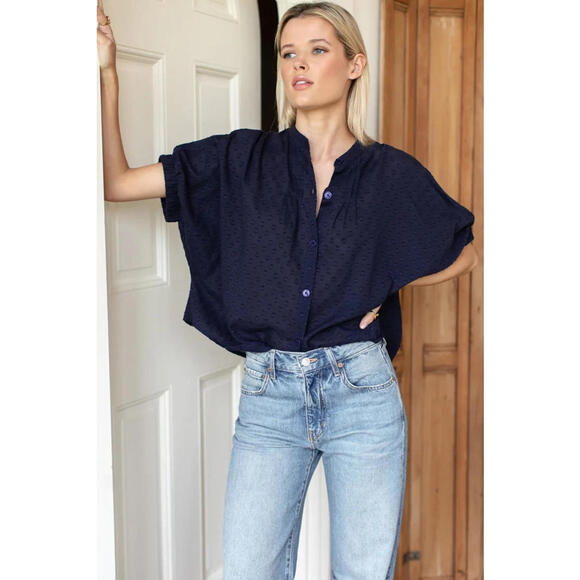 Emerson Fry Tops - Emerson Fry Mandarin Maritime Organic Top small